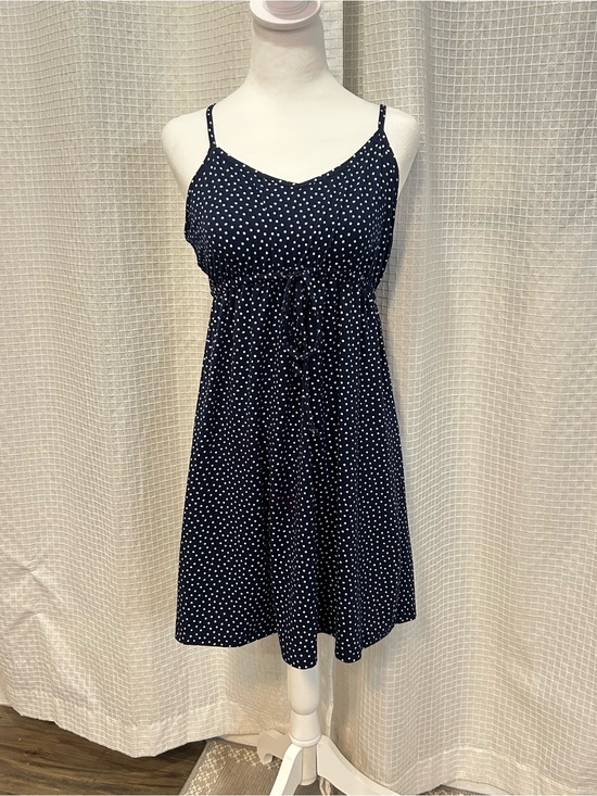 La Vie En Rose Dresses & Skirts - La Vi En Rose Navy Polka Dot Mini Dress